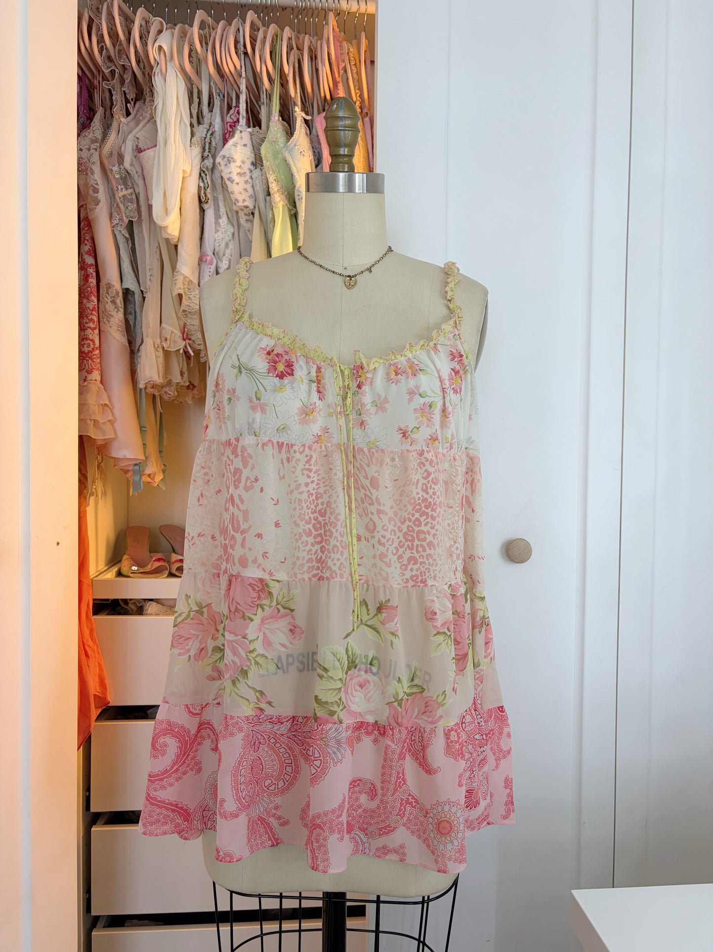 VS Pink Patchwork Slip dress