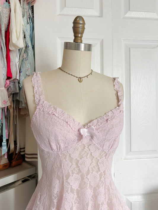 Rare Cinema Etoile Pink Lace Dress