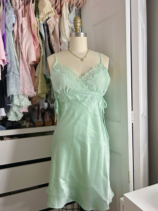 Green Delicates Satin Slip