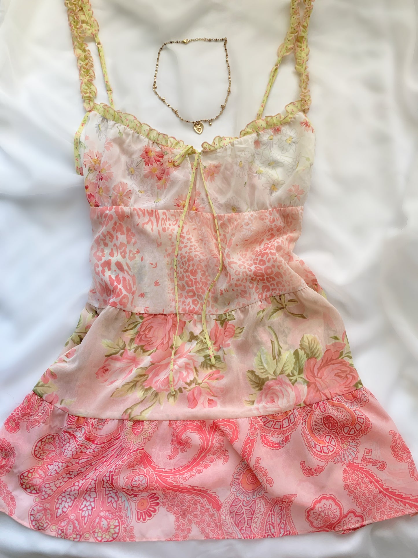 VS Pink Patchwork Slip dress